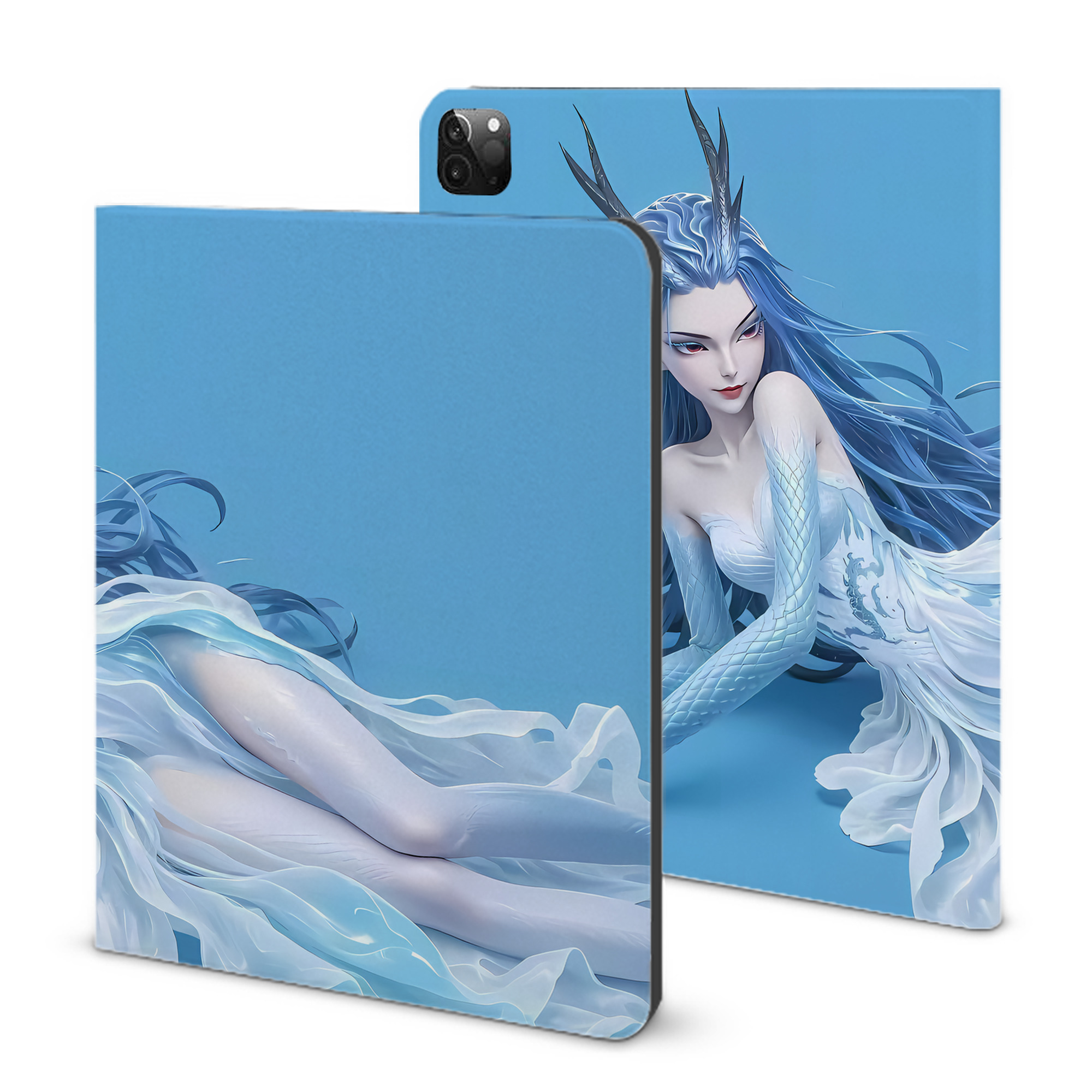 （画像用） Ne Zha 2 ナタ 魔童の大暴れ IPadケース ペンホルダー付き ブックスタイルデザイン